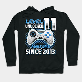 11th Birthday Gamer 11 Year Old Funny Bday Boy Eleven Son Hoodie